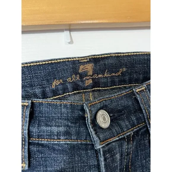 Seven For All Mankind Dojo Flare Jeans Size 25 X 29 - Picture 3 of 8